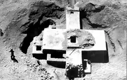 Jawan Chamber Tomb as photographed from helicopter