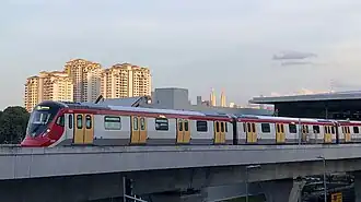 Putrajaya Line's Hyundai Rotem EMU trainset