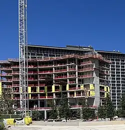Photograph of The Monarch under construction in Downtown San Antonio.