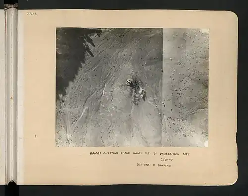 The Dhulbahante garesa at Galbaribur being bombed from 3500 ft