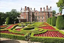 The Parterre garden at Bodrhyddan Hall