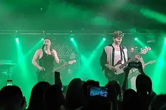 The Score performing at Dürer Kert in Budapest, Hungary, June 2022