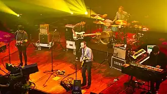 The Shins performing for an episode of Austin City Limits in March 2012