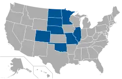Location of teams in
