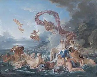 The Triumph of Venus; by François Boucher; 1740; oil on canvas; 130 × 162 cm; Nationalmuseum, Stockholm, Sweden