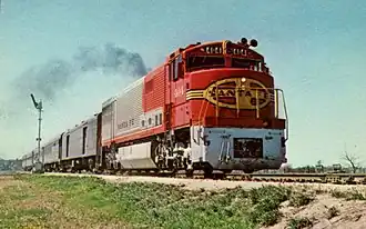 U30CG 404 pulling the Tulsan in 1969.