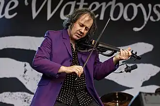 Wickham with The Waterboys in 2012