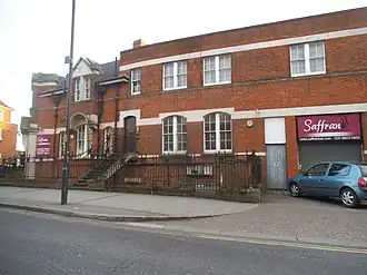 Colour photograph of the old Wembley police station, now replaced