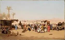 Market scene in Cairo (1864)