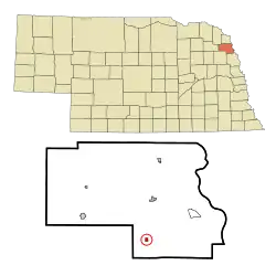 Location of Rosalie, Nebraska