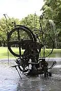 Tinguely, Jo Siffert Fountain, 1984; scrap metal components