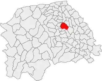 Location in Suceava County