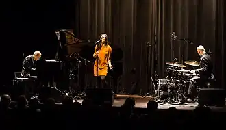 Gustavsen with Simin Tander and Jarle Vespestad at Cosmopolite Scene in Oslo during Vinterjazz 2016