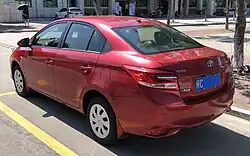 FAW Toyota Vios sedan (China; first facelift)