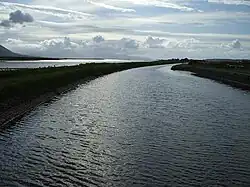Looking towards Tralee Bay from the swing bridge at Blennerville