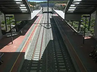 Kwinana station platforms