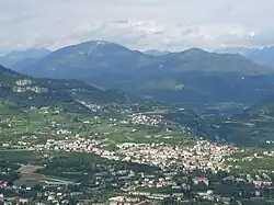 Trento (Italy): view of Cognola from Sardagna