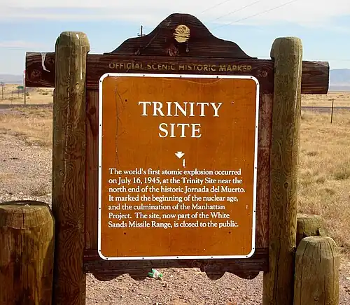 Trinity Site Historical Marker, 2008