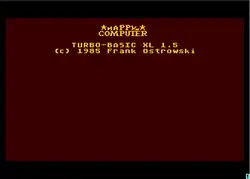 Version 1.5 startup screen