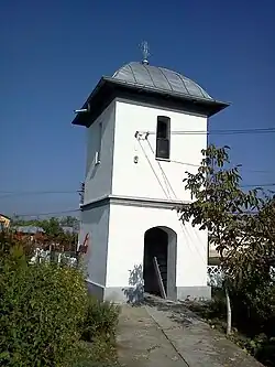 The bell tower of Saint Nicholas Church in Corlătești