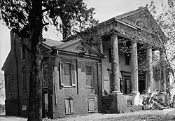 Front (south) and west elevation in 1937.