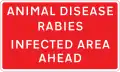 Area infected by animal disease