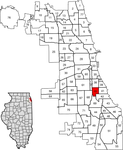 Location within the city of Chicago