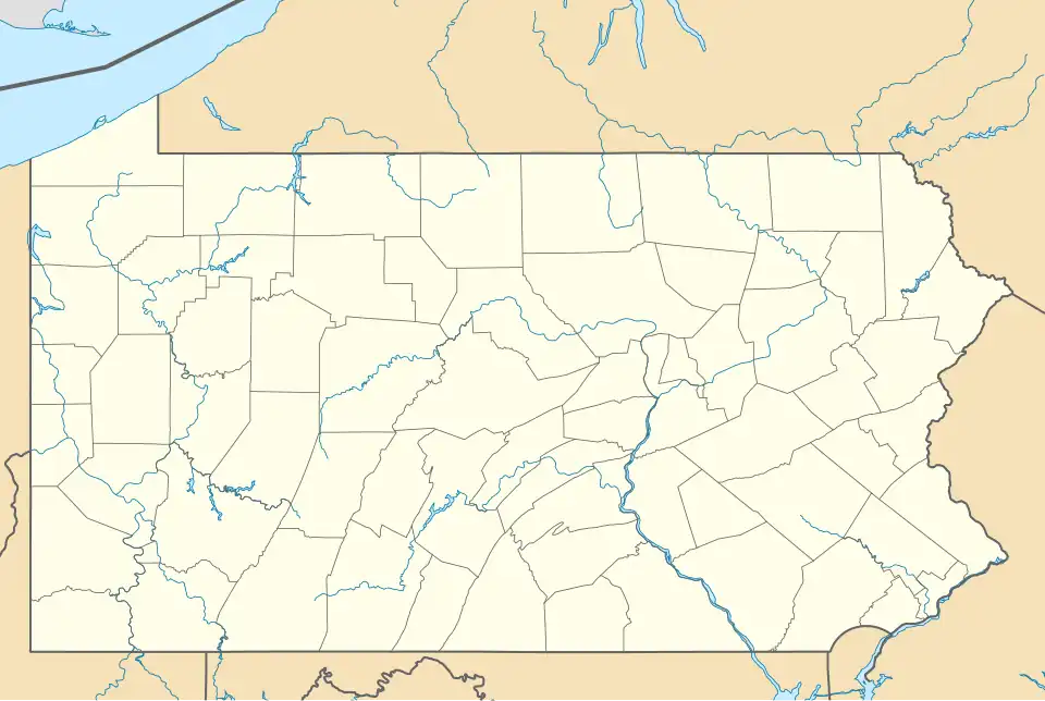 Map showing the location of Reeds Gap State Park