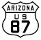 U.S. Route 87 marker