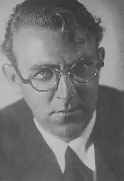 A close-up photograph of the composer Carl Ueter