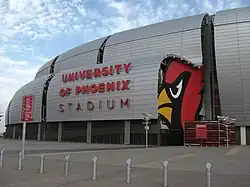 Exterior view of University of Phoenix stadium