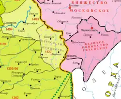 Upper Oka Principalities in 1462