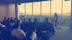 Minicucci at the 2017 Utah Humanities Book Festival.