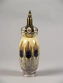 Vase with abstract floral design by Theo Colenbrander (1898)