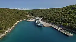 Valbiska, seen from the ferry
