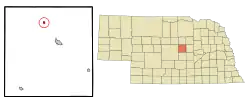 Location of Elyria, Nebraska