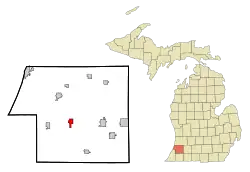 Location of Lawrence, Michigan