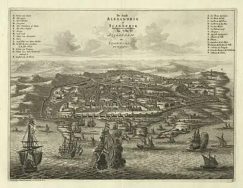 Map of Alexandria, 1720