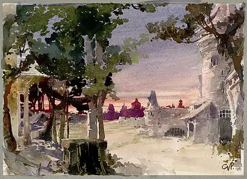 Image 32Set design for Act 3 of Edgar, by Giuseppe Palanti (from Wikipedia:Featured pictures/Culture, entertainment, and lifestyle/Theatre)