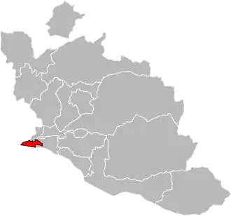 Situation of the canton of Avignon-1 in the department of Vaucluse