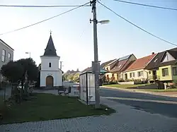 Centre of Velatice with the Chapel of Saint Anne