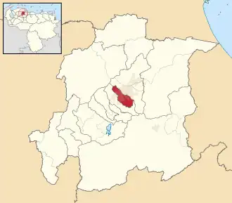 Location in Yaracuy