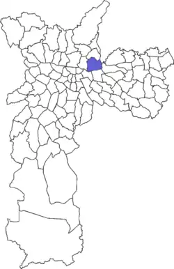 Location in the city of São Paulo