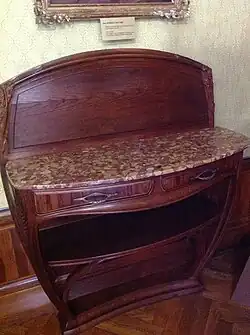 Furniture by Louis Majorelle in the salon