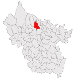 Location in Buzău County
