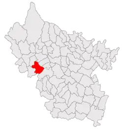 Location in Buzău County