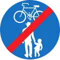 17a-c: End of Track only for cycles & pedestrians