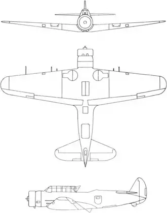 Vultee V-11 drawing