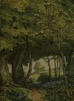 Illustration for Ode to a Nightingale 1899