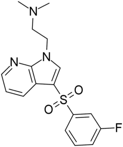 Skeletal formula of WAY-208,466